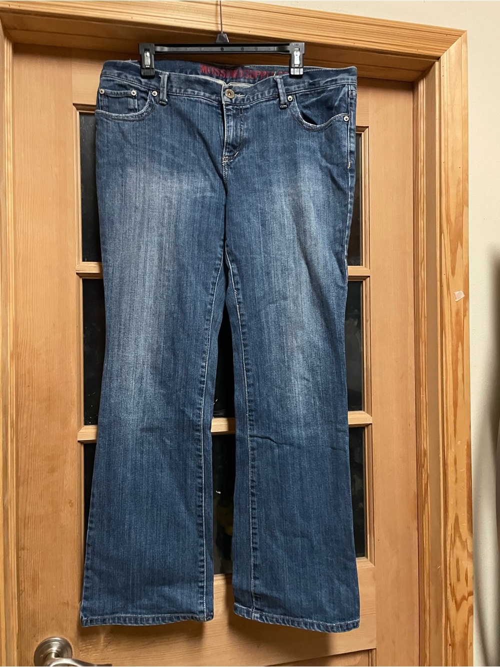 Classic Mid Blue Flare Jeans - Women's Wide Leg Denim